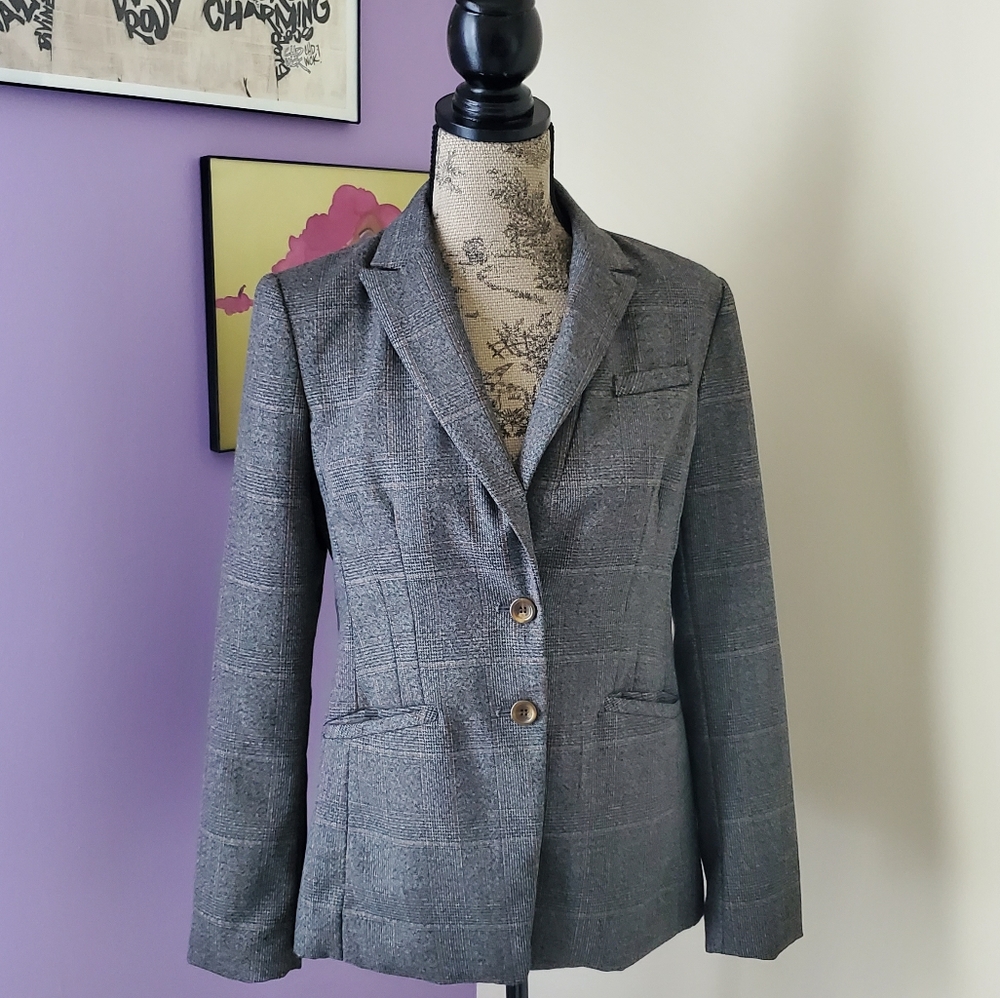 Size large Brown Forever 21 plaid blazer